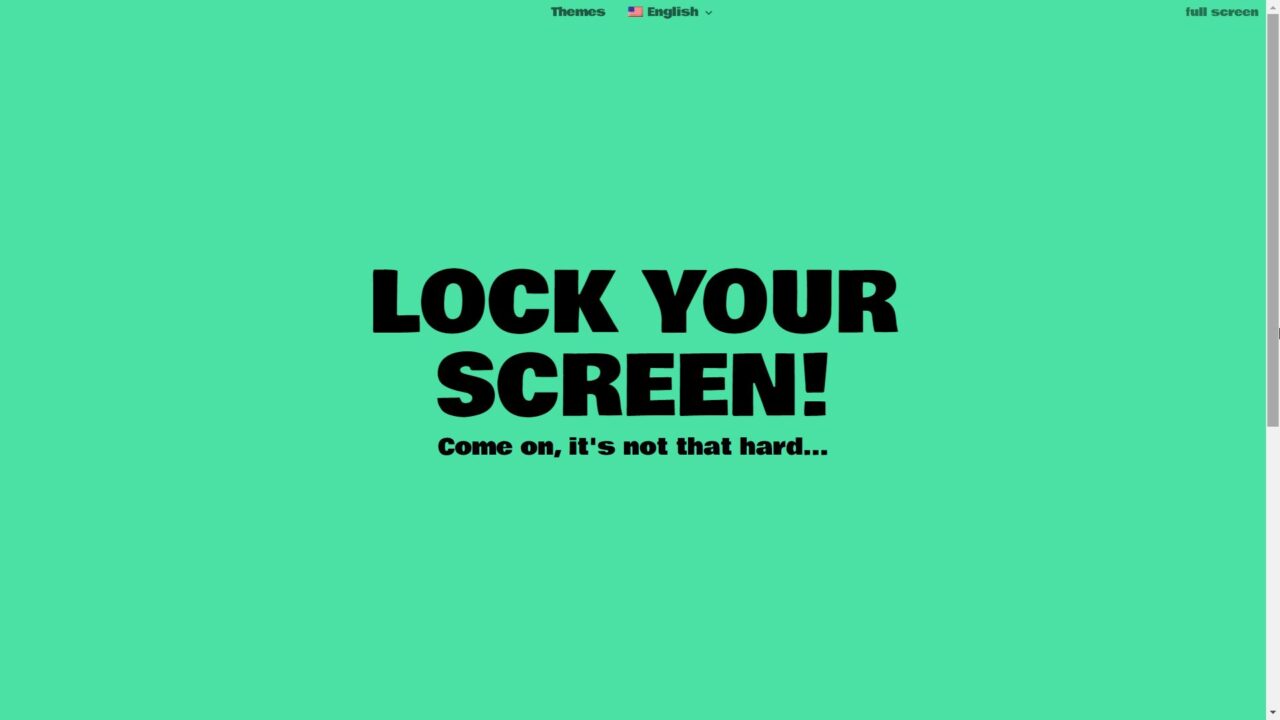 Lock je scherm 